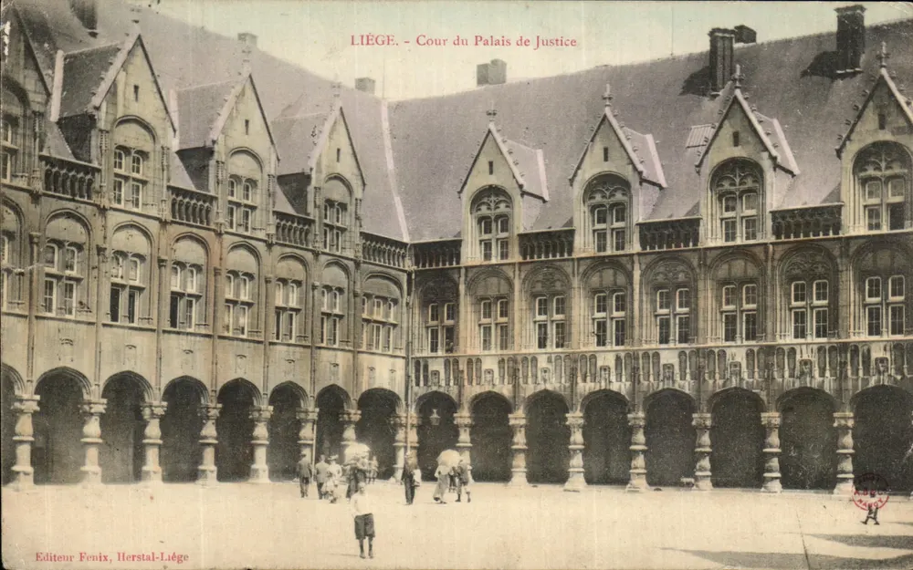 Liège - Cour do Palácio de Justiça — Editor Fenix, Herstal-Liège - Frente