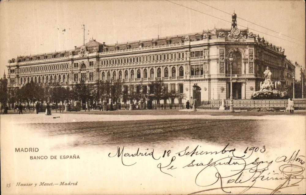 Madrid — Banco da Espanha — Hauser y Menet, n°35 - Frente