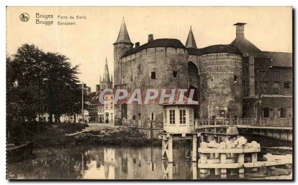 Bruges Porta de Gand — editor N.Us. — n° de série 364 - Frente
