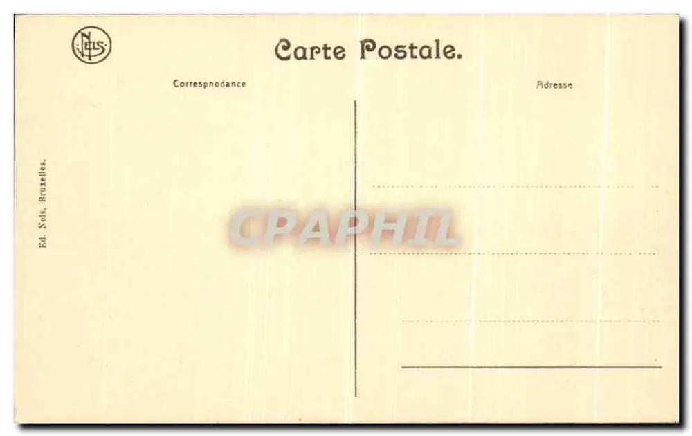 Brügge - Quai du Rosaire in Richtung Dyver — Verlag NELIS, Brüssel - Rückseite