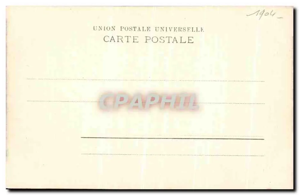 Smyrna — Der Hafen und der Berg Pagus — Universal Postal Union - Rückseite