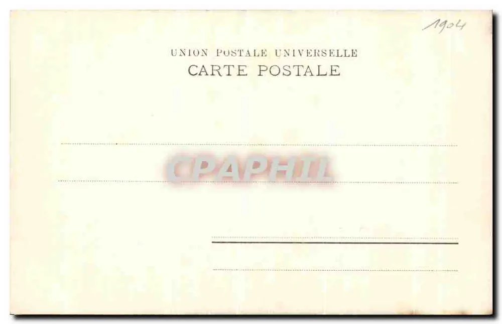 Rue Franque — Smyrne — Union Postale Universelle - Rückseite