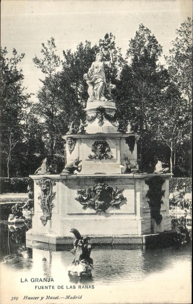 La Granja - Fontaine des Grenouilles — Hauser y Menet, n° 329 - Frente
