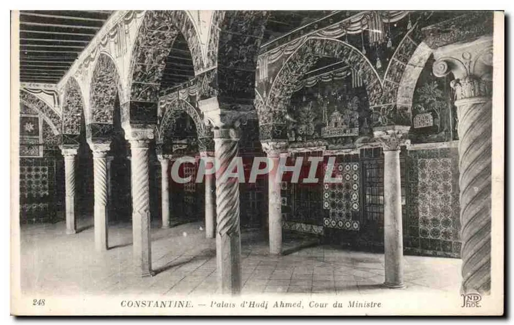 Constantine — Palast von Hudj Ahmed, Ministerhof — Ancien-Réal, Nélerker et Cie, Paris - Vorderseite