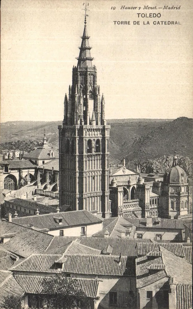 Toledo — Torre da Catedral — Hauser y Menet, Madrid, n°19 - Frente