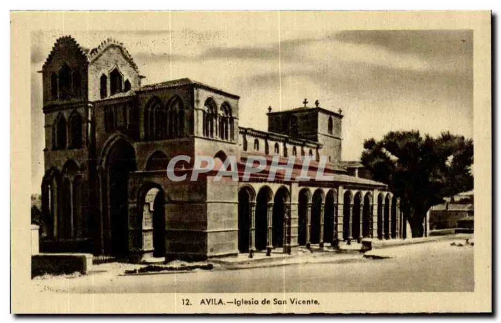 Avila — Kirche San Vicente — Heliotipia Artística Española, Madrid - Vorderseite