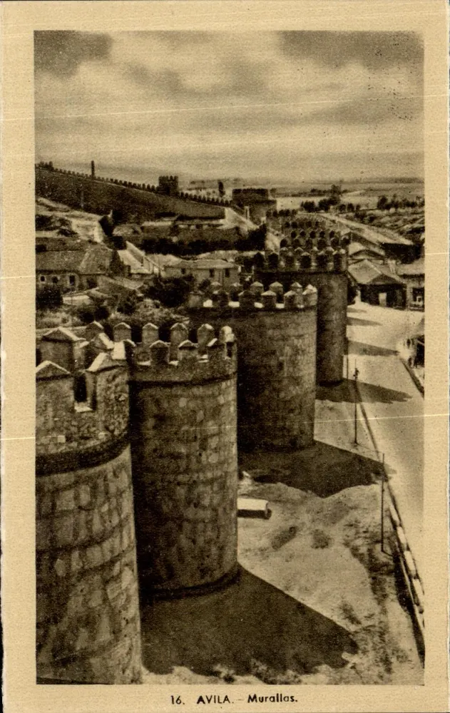 Avila — Murallas — Heliotipia Artística Española, Madrid - Frente