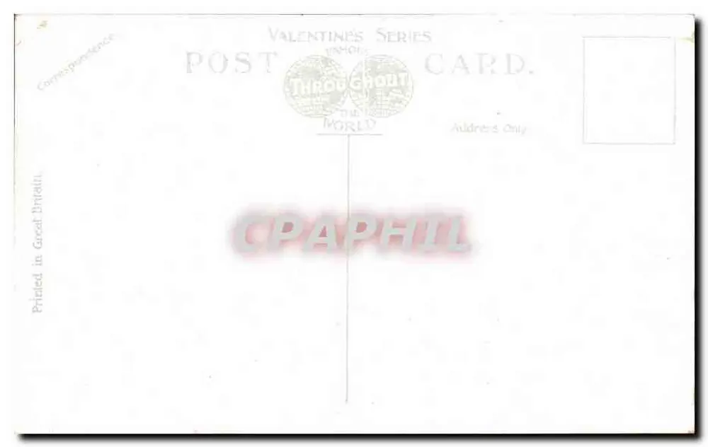 Sint-Geerdskapel en Kasteel, Windsor — Serie Valentin — Gedrukt in Groot-Brittannië - Achterkant