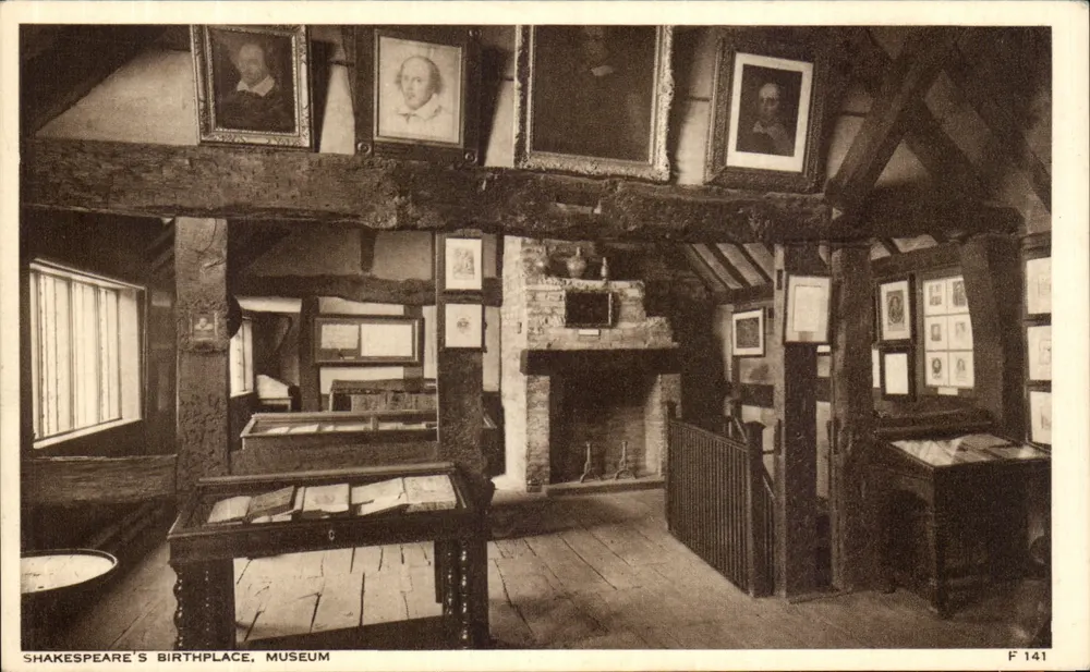 Urodziny Szekspira, Muzeum — F 141 — wydawca nie widoczny - Awers