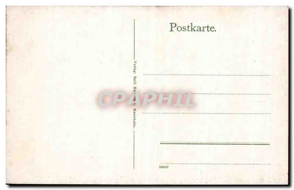 Saarbrücken — Bergwerk-Direktions-Gebäude — Verlag Ball Hermingen & Mannholm - Rückseite