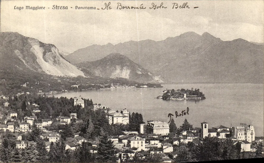 Lago Maggiore - Stresa - Panorama - Ilha Borroméia Isola Bella - - Frente