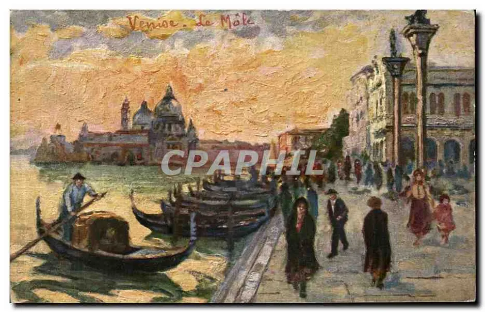 Veneza - O Môle — edição Cartolina Postale - Frente