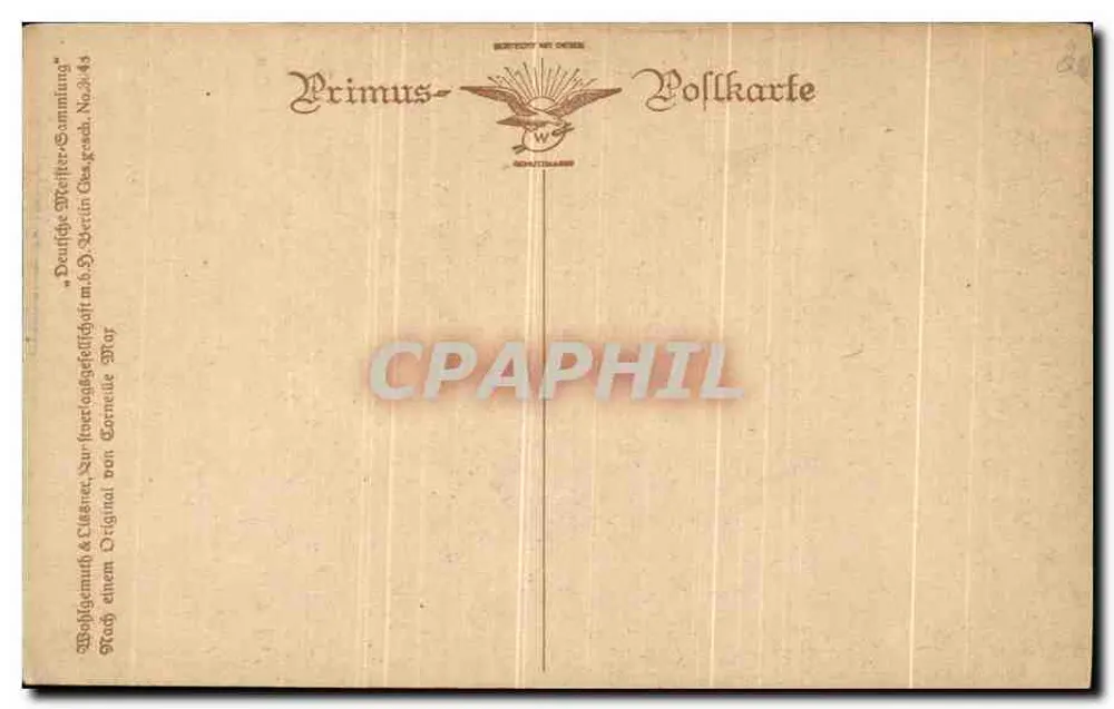 Menina com chapéu — primavera — Corneille Mar, n°344 - Verso
