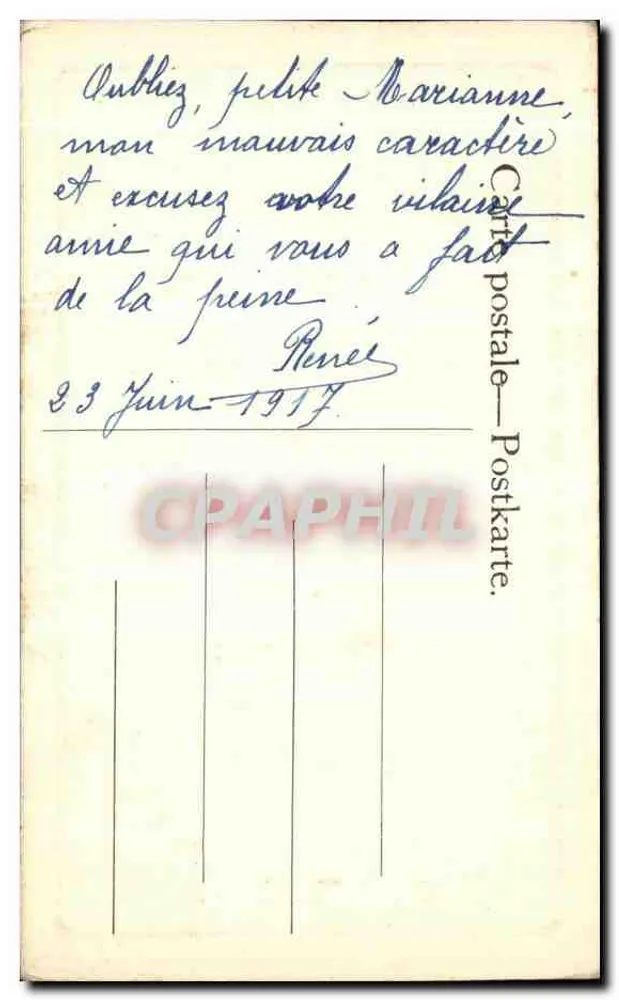 Deux femmes captives — scène mythologique — Éditeur : Léonard Bessons, série 355 - Verso