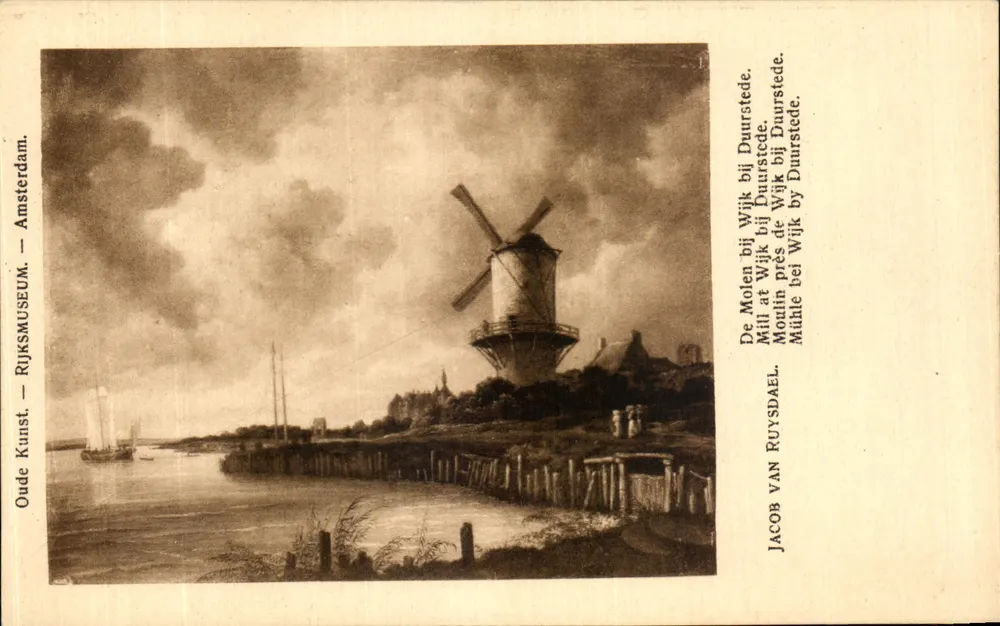 Mühle in Duurstede — Rijksmuseum, Amsterdam — JACOB VAN RUYSDAEL - Vorderseite