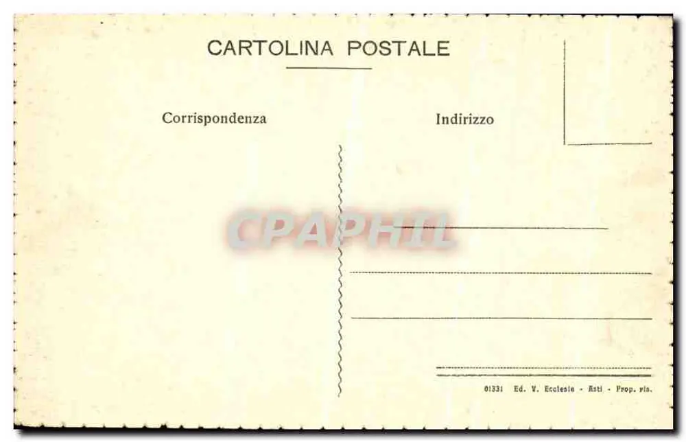 Torino - Castello Feudale, Sala da Pranzo — éditeur V. Ecclesie, Asti - Verso