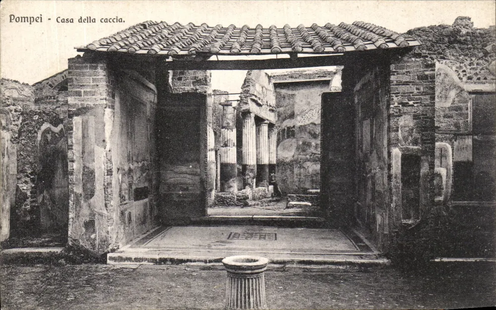 Pompeii — Casa della caccia — Uitgever Grand Hôtel Suisse, nr. 48 - Voorkant