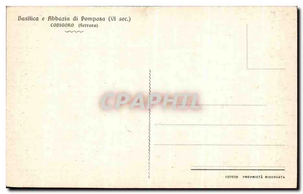 Pomposa - Byzantinisches Capitello, in ein Acquasantino umgewandelt - Rückseite