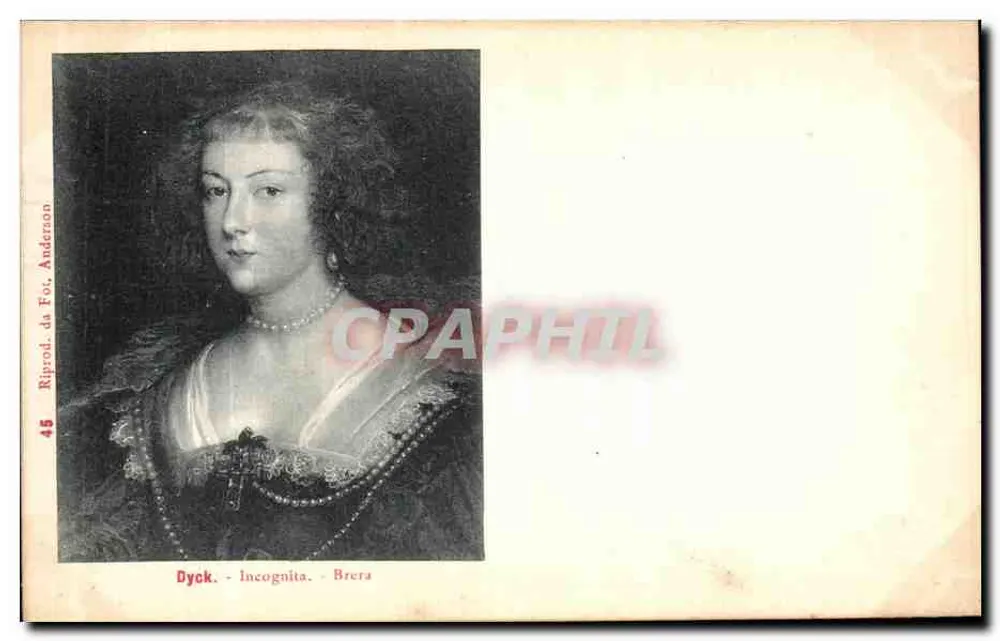 Dyck - Incognita - Brera — reprodução fotográfica por Anderson — n°45 - Frente