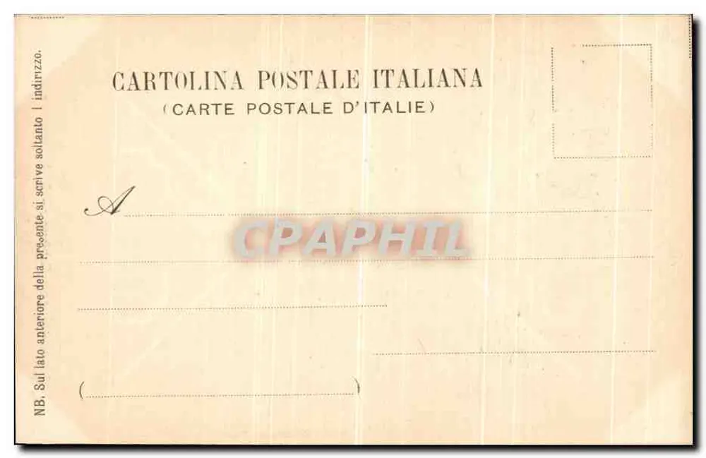 S. Cecilia (Donatello) — Geknüpfter Kopf — Francesco Pineider Edit., Firenze, n° 981 - Rückseite