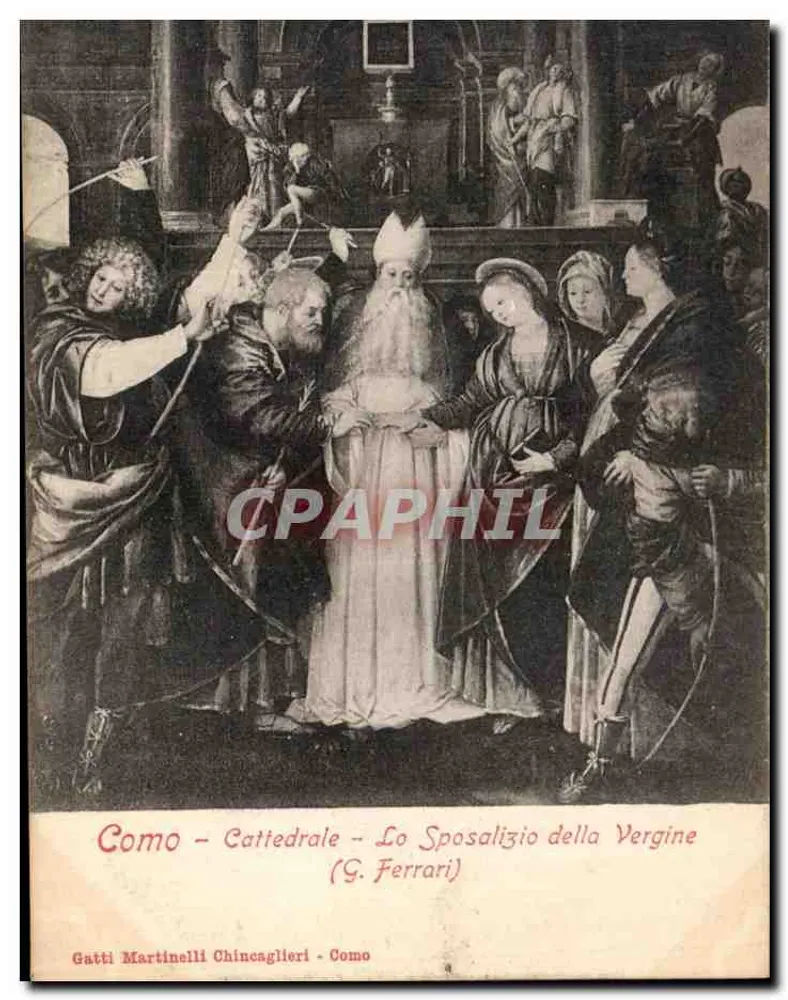 Como - Kathedrale - Die Hochzeit der Jungfrau (G. Ferrari) - Vorderseite