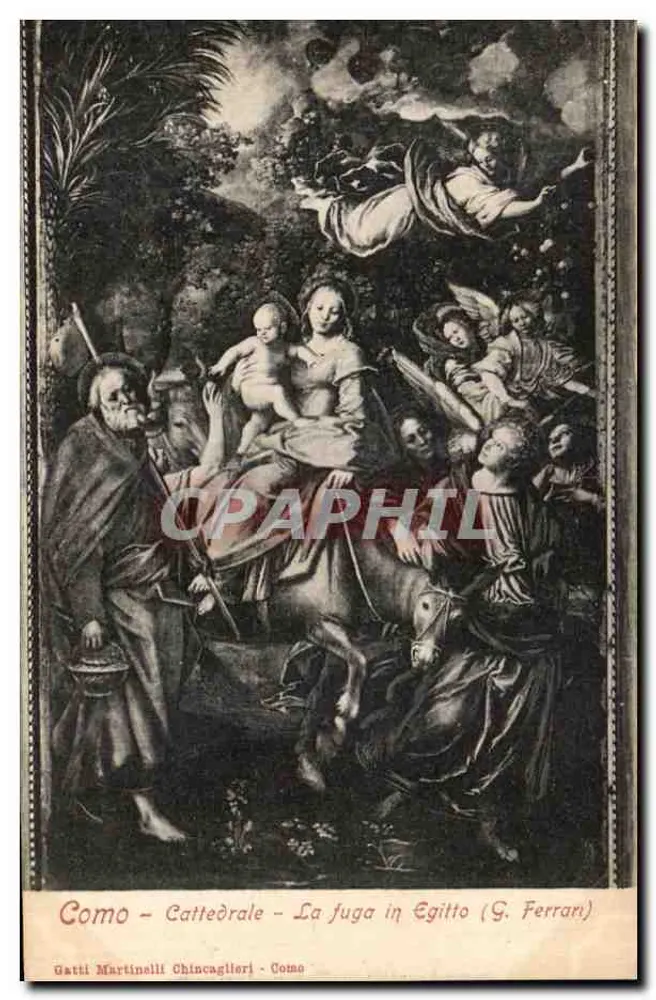 Como - Kathedrale - Die Flucht nach Ägypten (G. Ferrani) - Gatti Martinelli Chincaglieri - Vorderseite