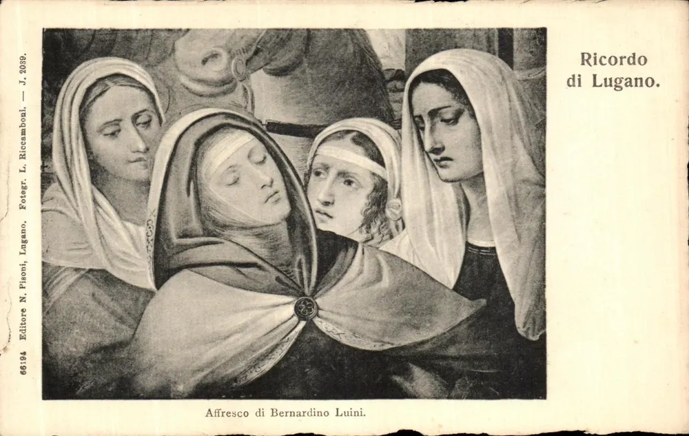 Fresko von Bernardino Luini — Lugano — Verlag N. Pisoni, Lugano, Nr. 66194 - Vorderseite