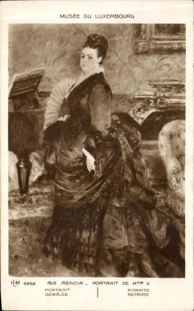 Museu do Luxembourg — Retrato da Sra. X. — Aug. Renoir — n° 6262 - Frente