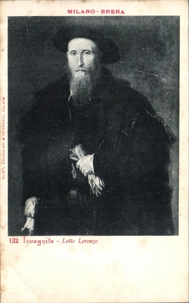 Porträt eines bärtigen Mannes — Incognito — Verlag Elliot, Calzolari & Ferraro, Nr. 132 - Vorderseite