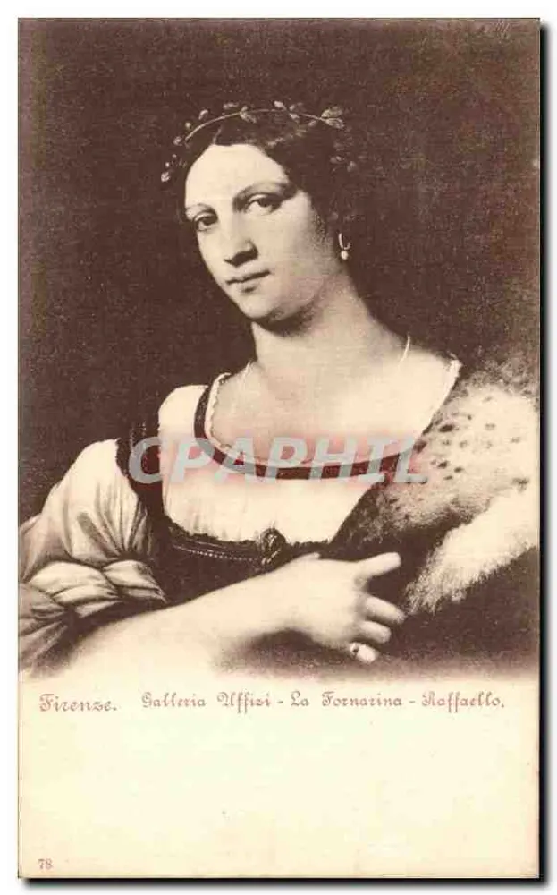 La Fornarina - Raphael — Galerie Uffizi, Florenz — n°78 - Vorderseite