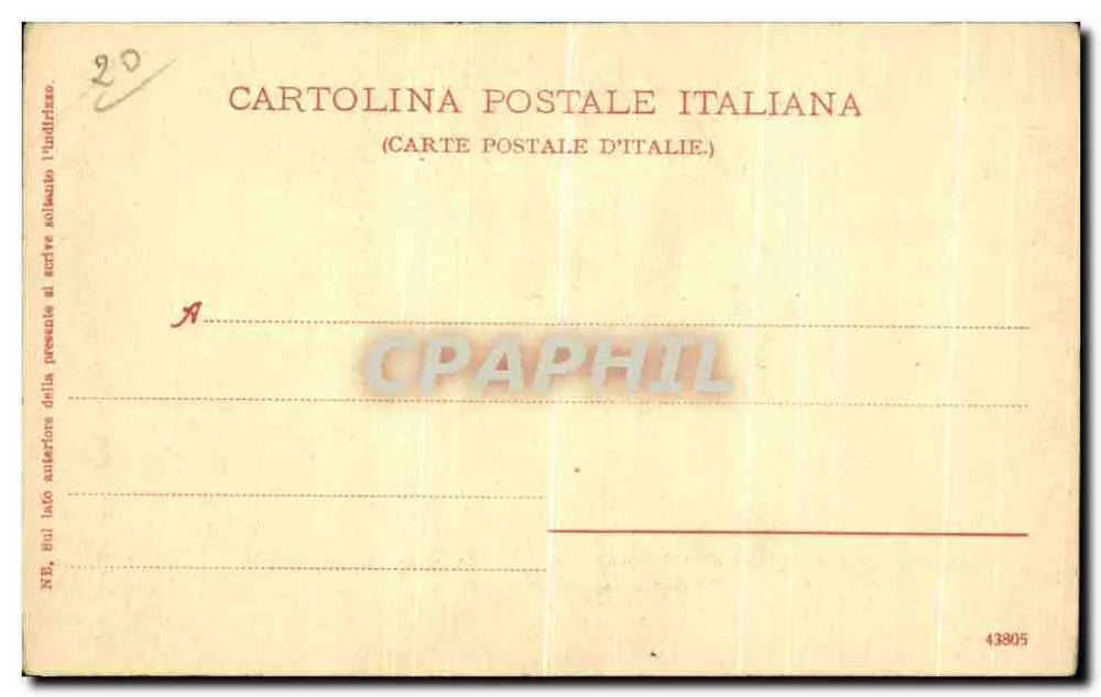 Krankenhaus Ceppo — Die Werke der Barmherzigkeit. Trinken geben den Durstigen — Cart. e Lib. Pagnini, Pistoia - Rückseite