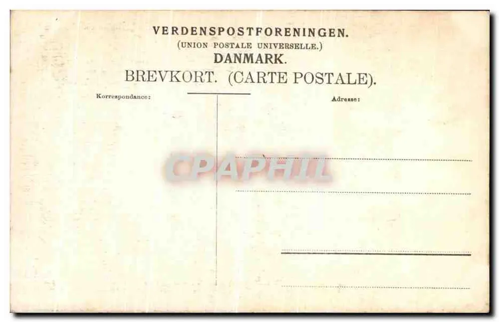 Thorvaldsens Myrdinde mit einem Kind — Skandinavisk Billett og Kortforlag, Kopenhagen, n°4 - Rückseite