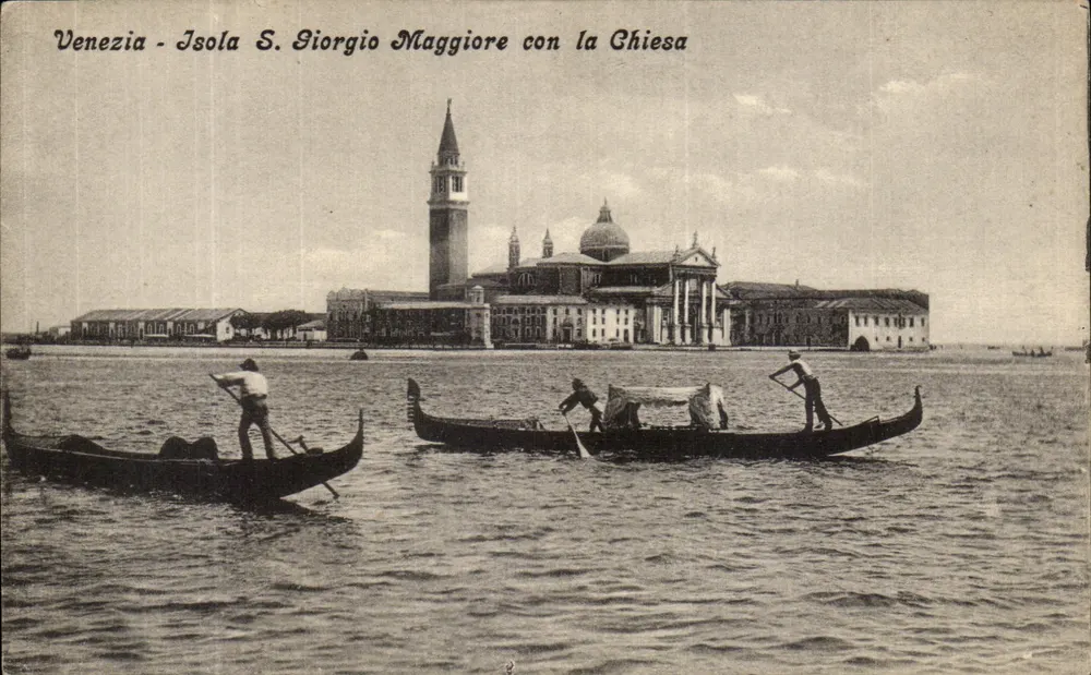 Venedig — Insel S. Giorgio Maggiore mit der Kirche — Verleger V. Z. Venedig, Nr. 4525 - Vorderseite