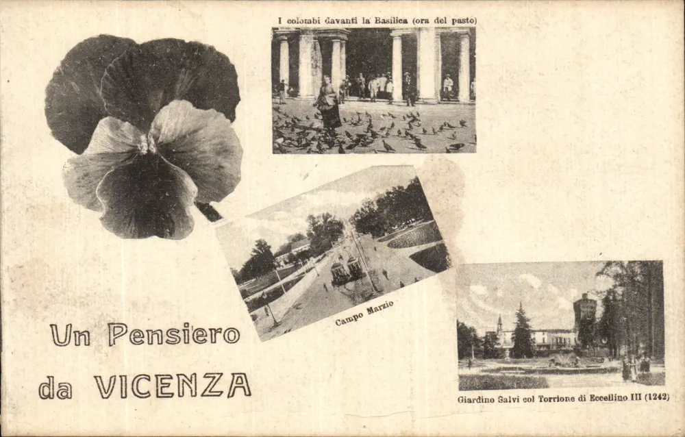 Un Pensierio da VICENZA — Un pensierio da Vicenza — Éd. Giuseppe Buso - Vicenza - Awers
