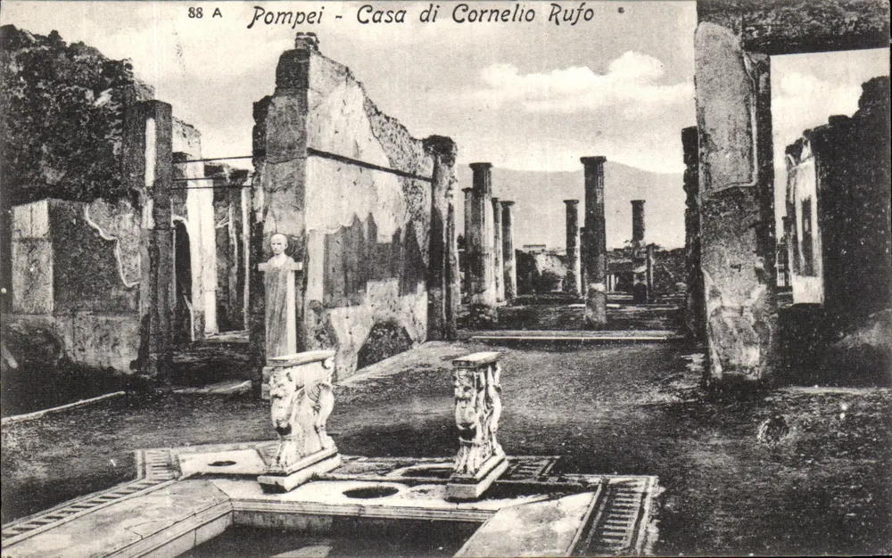 Pompeia - Casa de Cornelio Rufo — editor Trampetti & Migliaccio, n° 88 A - Frente