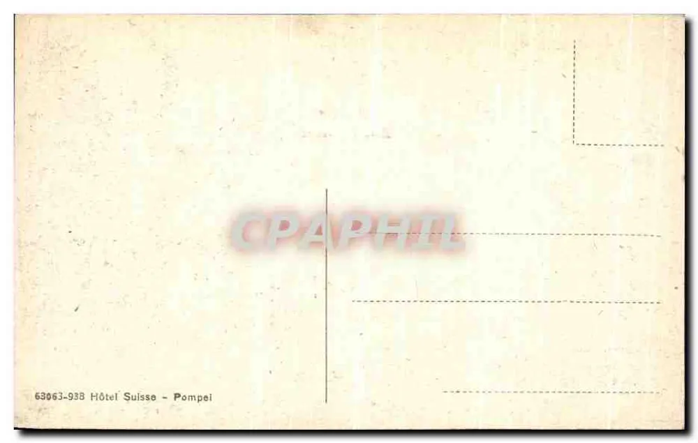 Pompeia — Aréo di Nerone — Hotel Suisse - Verso