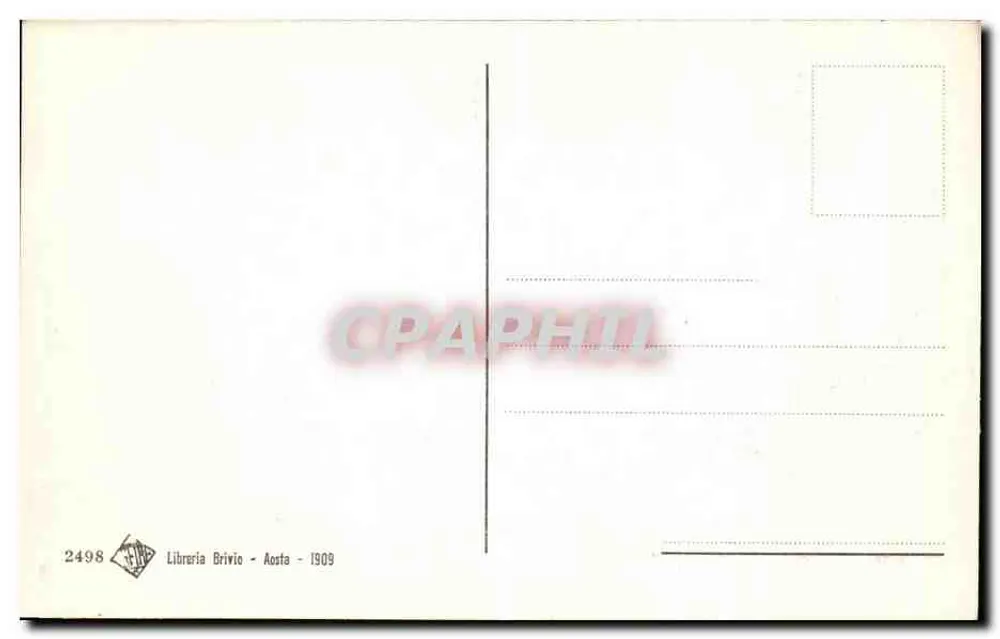 AOSTA - Porta Pretória — ruínas romanas — Libreria Brivio, n°2498 - Verso