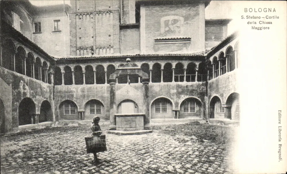 Bologna — St. Stephan — Hof der Hauptkirche — Verlag Libreria Brugnoli - Vorderseite