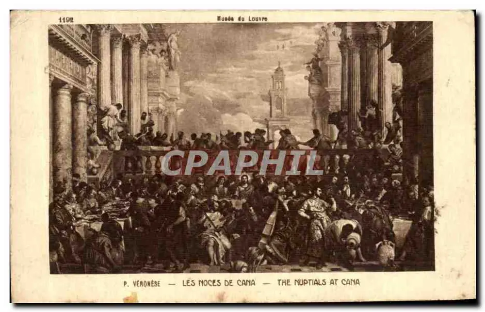 Les Noces de Cana — Musée du Louvre — P. Véronèse — n° 11192 - Frente