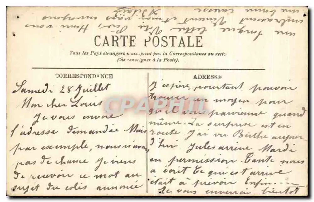 Famille Arabe — Scène de vie quotidienne — LL. n° 6171 - Verso
