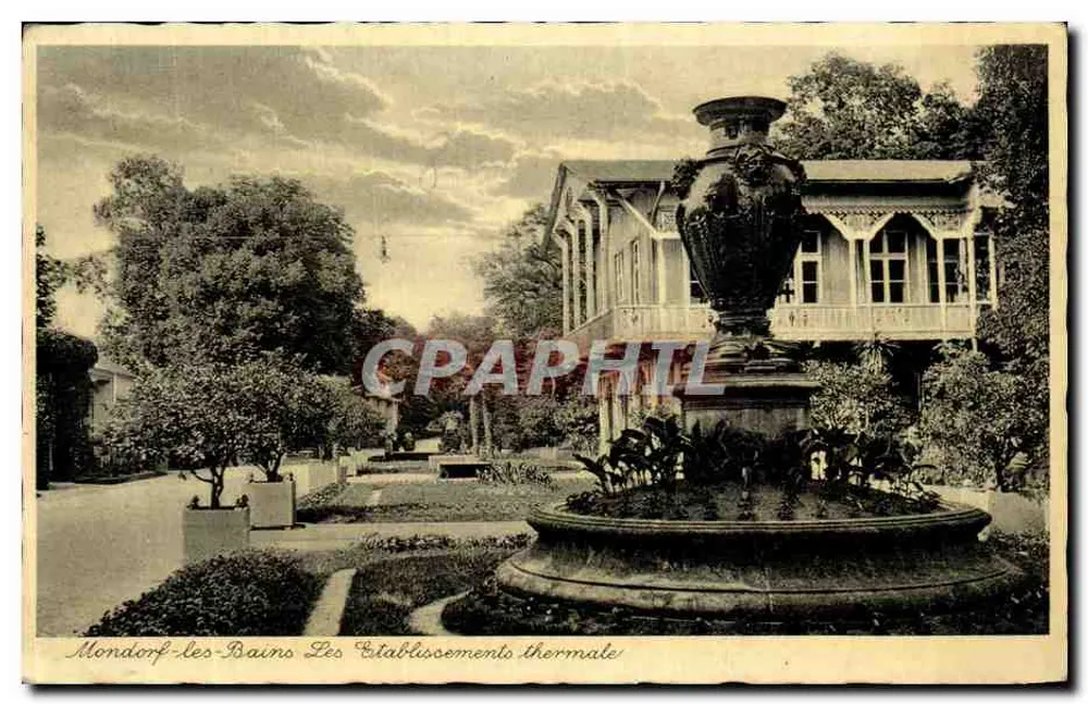 Mondorf-les-Bains — Die Thermalanlage — Ausgabe Marcel Gébiteur, Perreux-sur-Marne, Nr. 3 - Vorderseite