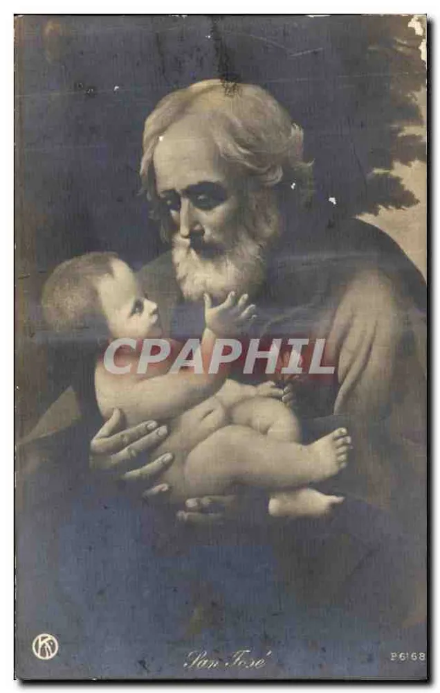 San José — com o Menino Jesus — Kunzli, editor n° P6158 - Frente