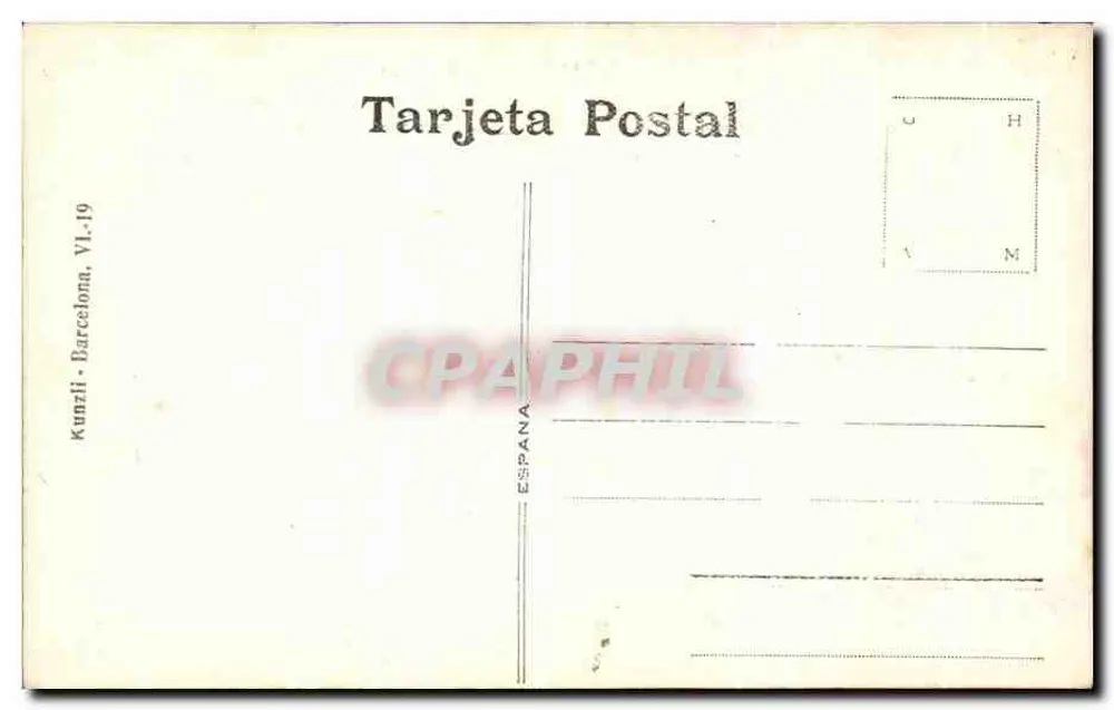 San José — com o Menino Jesus — Kunzli, editor n° P6158 - Verso