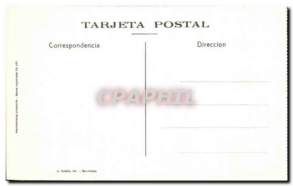 Tibidabo — Funicolare aereo — L. Rolata, fot. - Barcelone - Verso