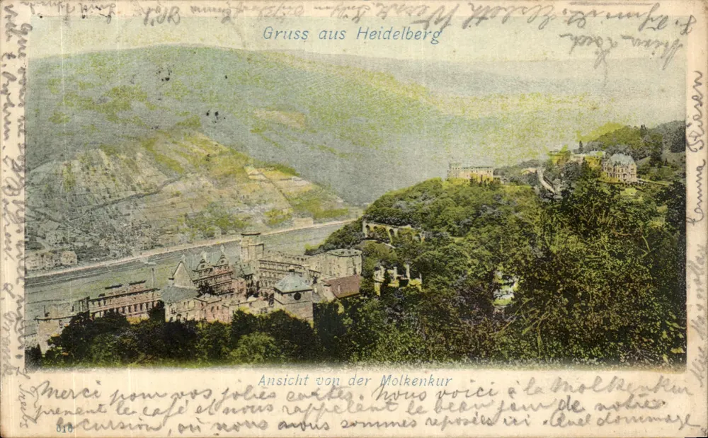 Heidelberg — Ansicht der Molkenkur — Verlag: H. Herzog & Co. n° 810 - Vorderseite