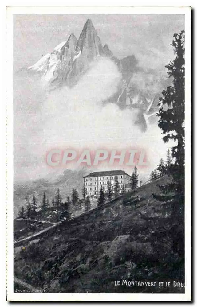Le Montanvert e o Dru — Grône, Genebra — editor Genebra - Frente