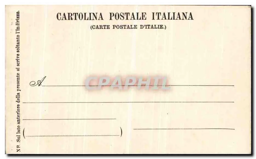 Apollon de Belvédère — estátua no Museu Vaticano — Ernesto Richter, Via Serpenti 170, Roma - Verso