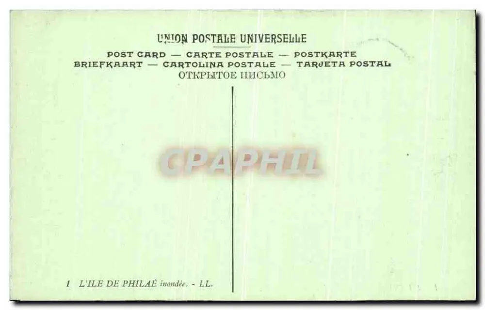 Insel Philae — überschwemmt — LL, n°1 - Rückseite