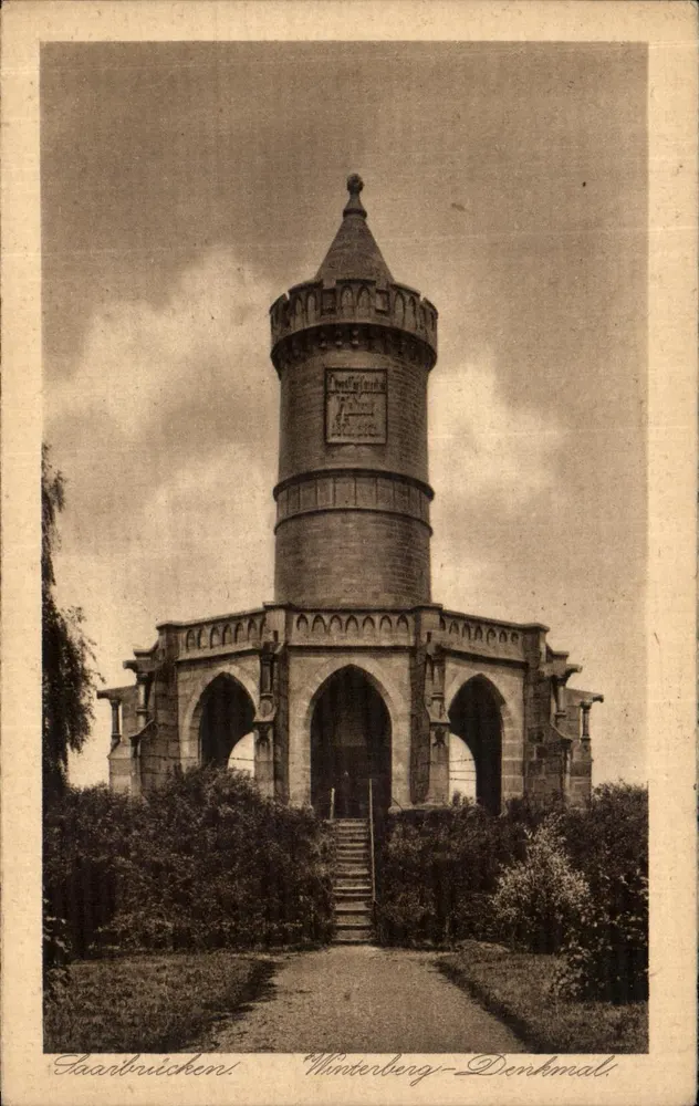 Monumento Wintenberg — Saarbrücken — Verlag von Emil Ebertmann, Nr. 18 - Frente