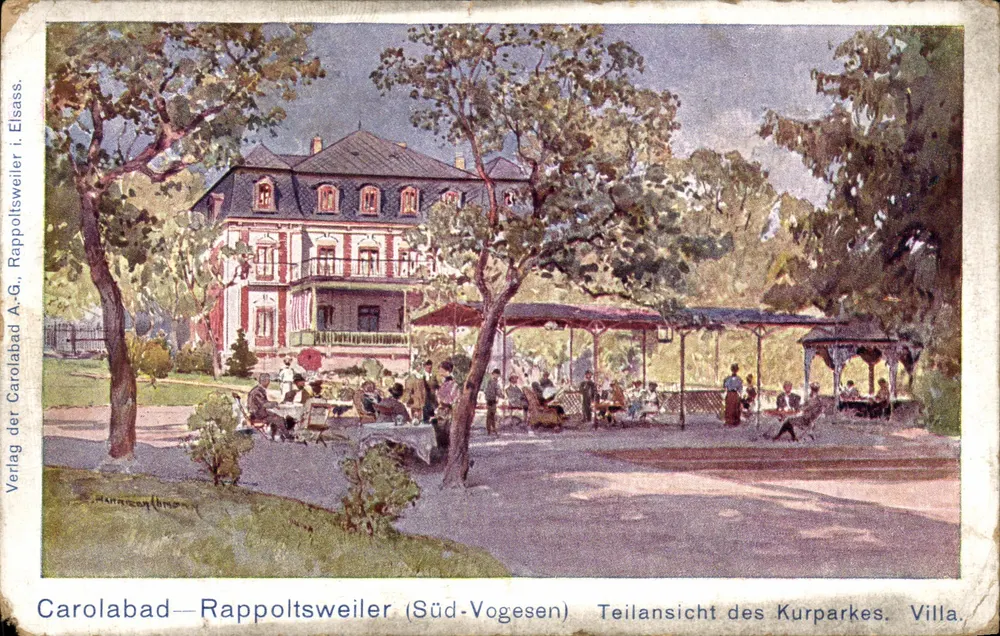 Rappoltsweiler (Süd-Vogesen) — Villa dans le Kurpark — Verlag der Carolabad A.-G., Rappoltsweiler - Vorderseite
